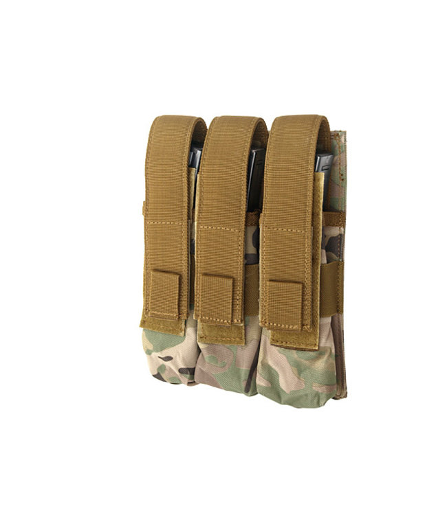 Triple MP5 / Extended Pistol pouch Molle - Multicam