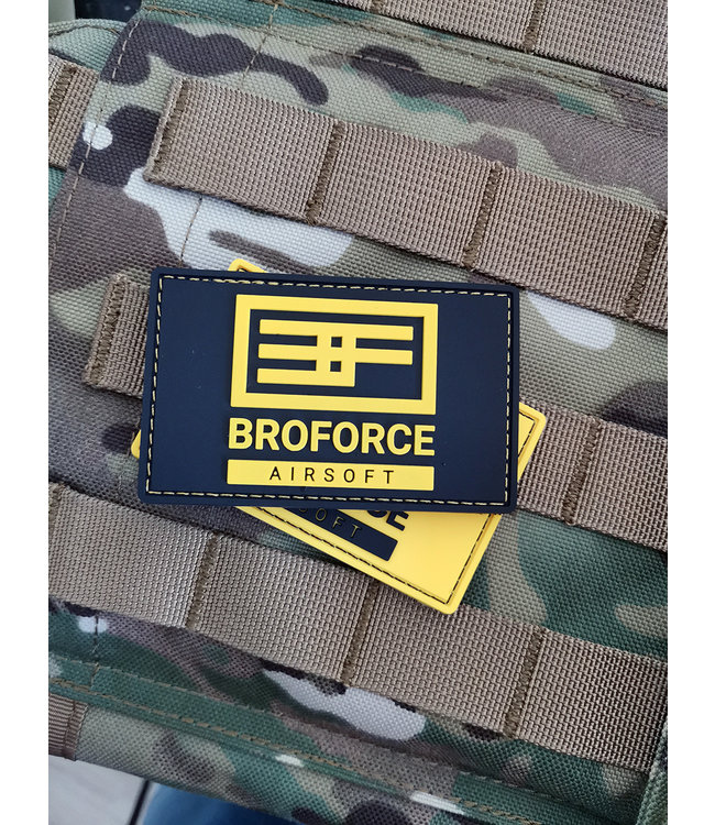 Broforce Airsoft PVC patch - Yellow