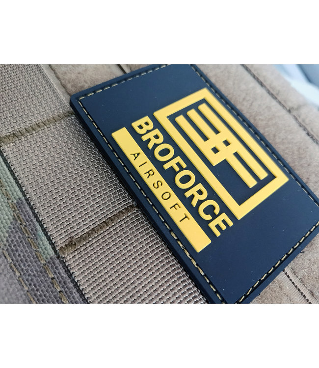Broforce Airsoft PVC patch - Black