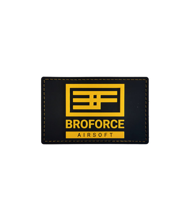 Broforce Airsoft PVC patch -Zwart