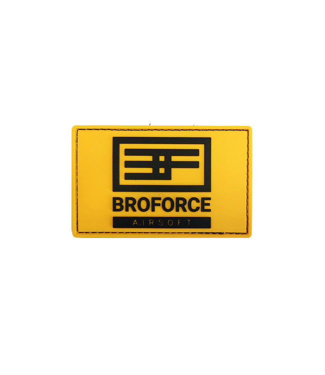 Broforce Airsoft PVC patch - Geel