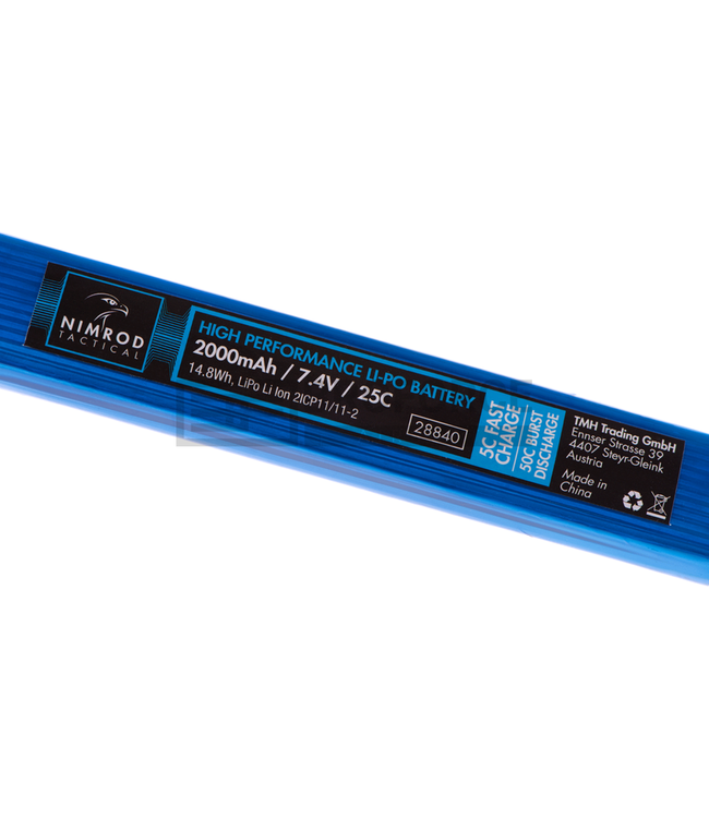 Lipo batterij 7.4V 25C 2000mah - Mini Tamiya