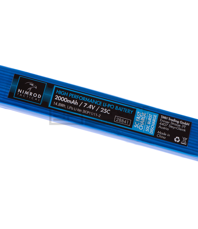 Lipo batterij 7.4V 25C 2000mah - Deans