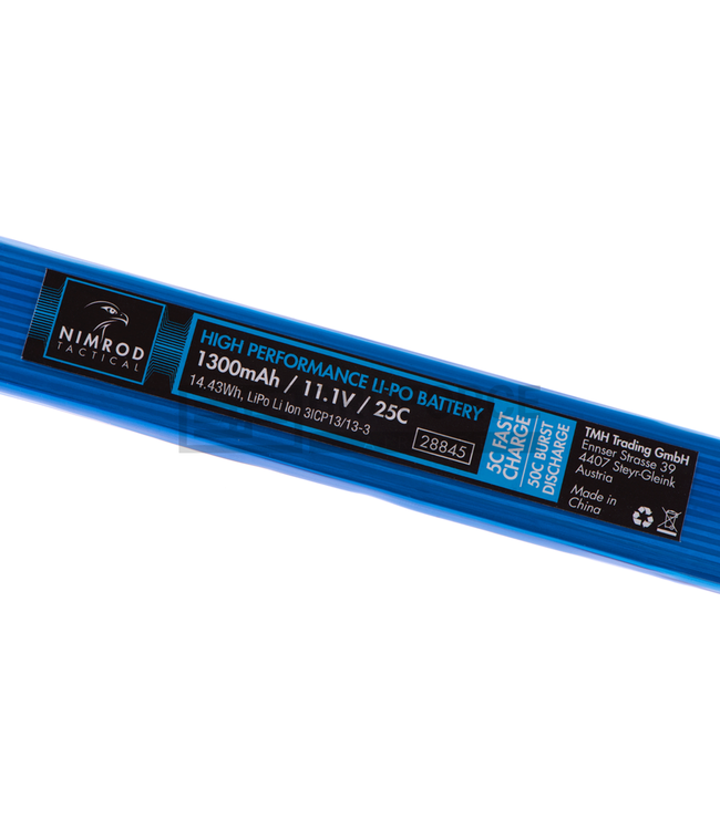 Lipo batterij 11.1V 25C 1300mah - Deans