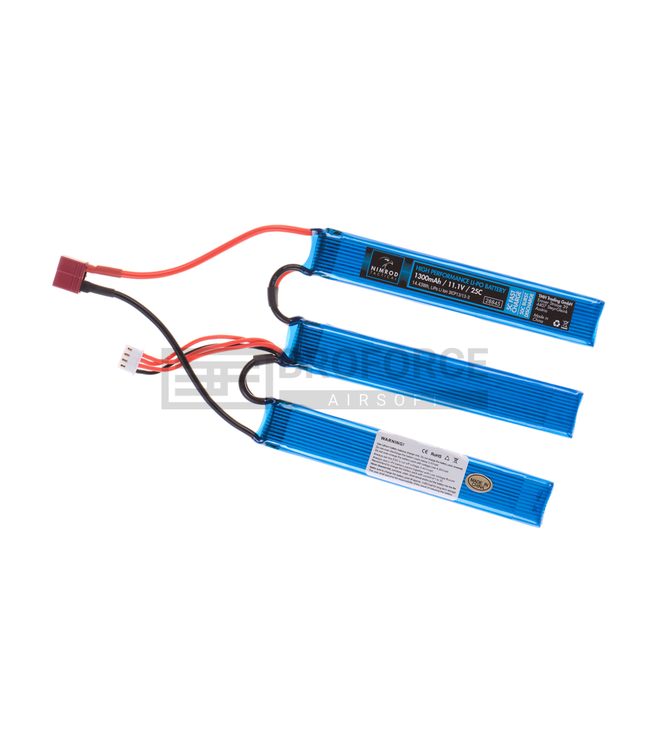 Lipo batterij 11.1V 25C 1300mah - Deans