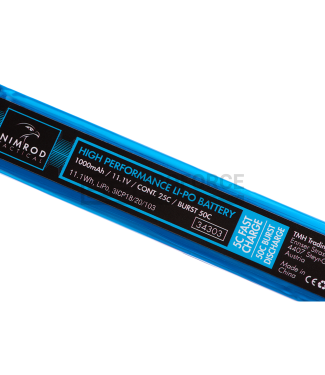 Lipo batterij 11.1V 25C 1000mah - Mini Tamiya