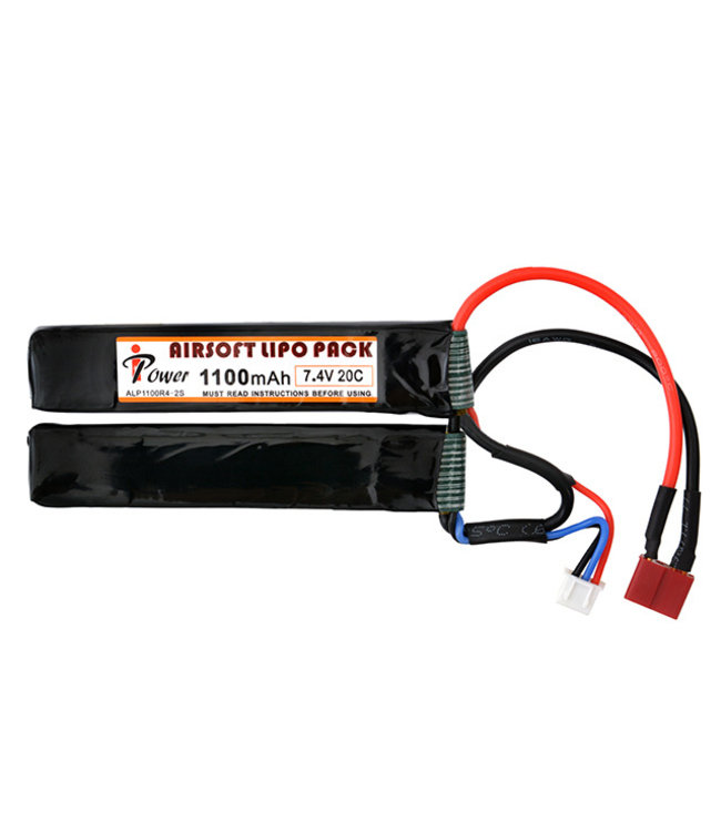 Lipo batterij 7.4V 20C 1100mah - Deans