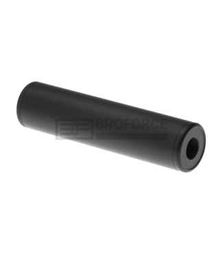 Metal 130x32mm Smooth Silencer - Black