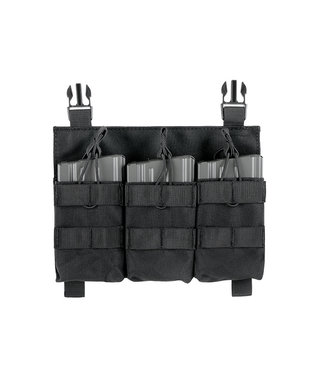 8Fields Buckle Up Triple 7.62 SR25/AR-10/M14/SCAR-H Panel pouch - Zwart