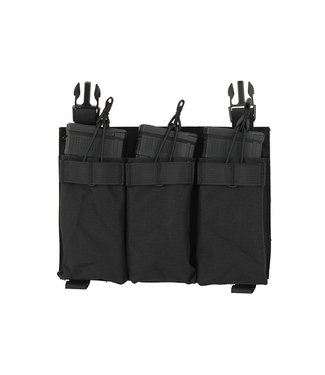 8Fields Buckle Up Triple 5.56 Panel pouch - Zwart