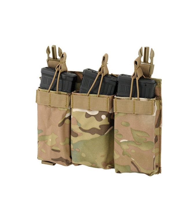Buckle Up Triple 5.56 Panel pouch - Multicam