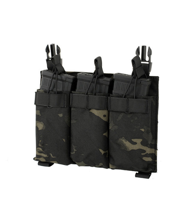 Buckle Up Triple 5.56 Panel pouch - Multicam Black