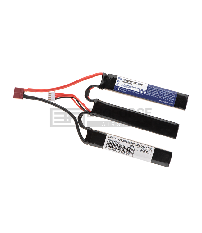 LiPo 11.1V 2200mAh 20C Split Type - Deans