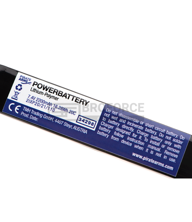 LiPo 7.4V 2200mAh 20C Twin Type - Mini Tamiya