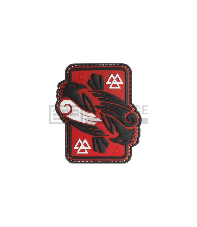 JTG Odins Raven Rubber Patch - Red Sky