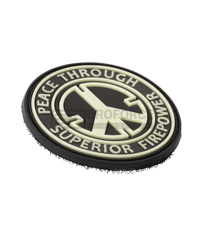 Peace Rubber Patch - Glow In The Dark