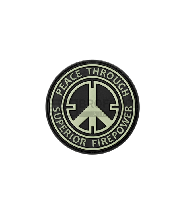 Peace Rubber Patch - Glow In The Dark