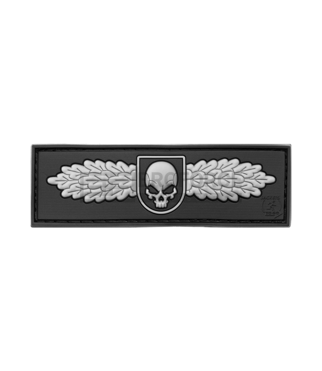 SOF Skull Badge Rubber Patch - Zwart