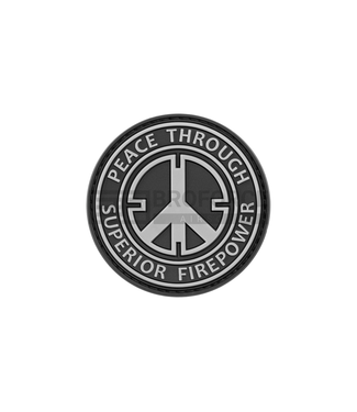 JTG Peace Rubber Patch - Black