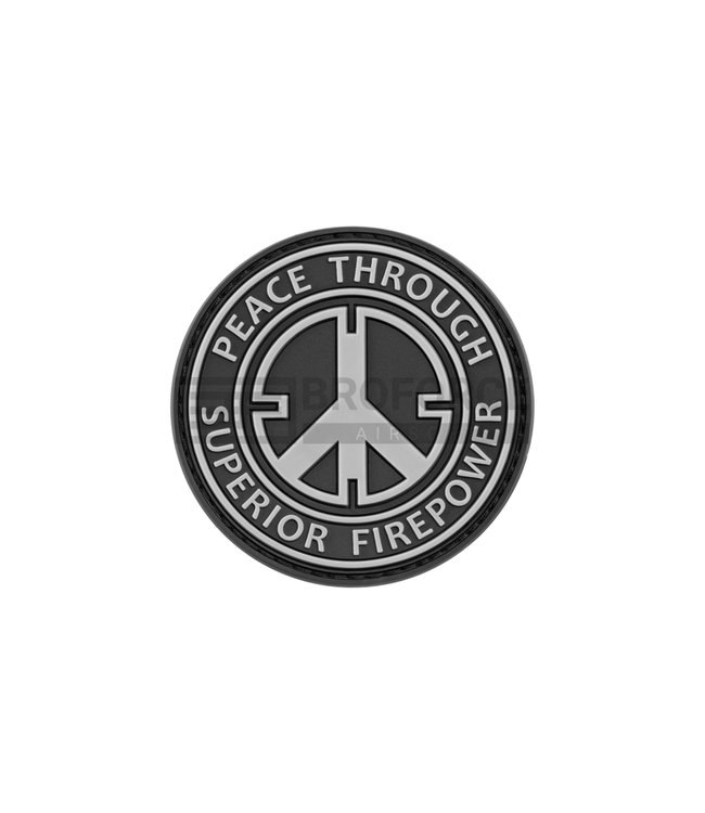 Peace Rubber Patch - Black