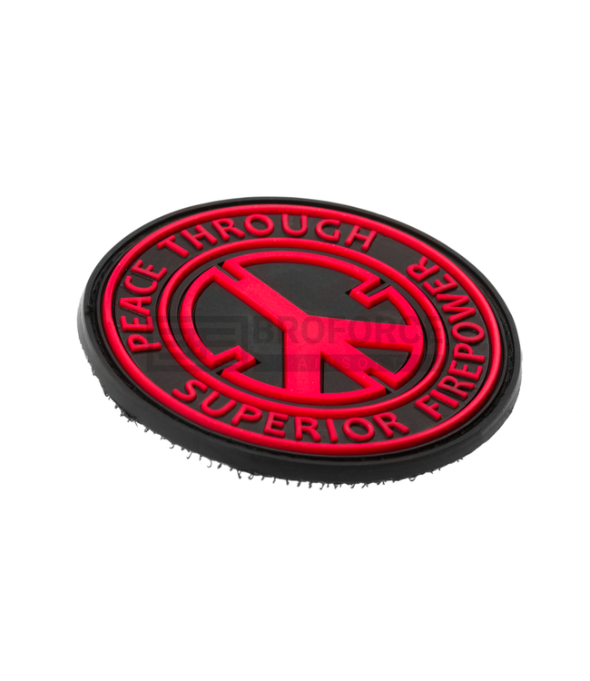 Peace Rubber Patch - Red
