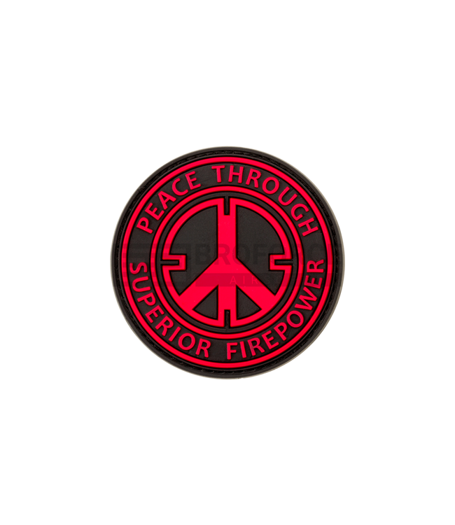 Peace Rubber Patch - Rood