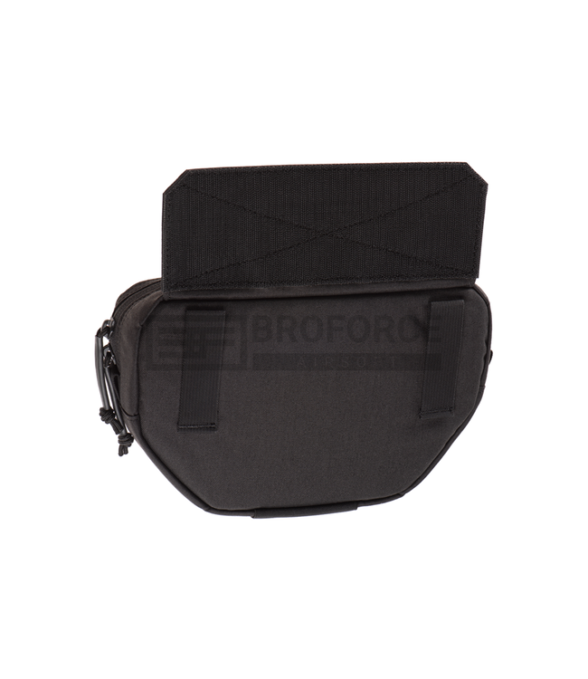Drop Down Velcro Utility Pouch - Zwart