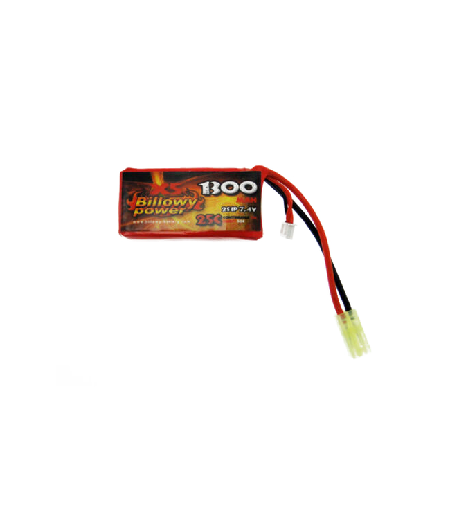 Lipo battery 7.4V 1300mah 25C - Mini Tamiya