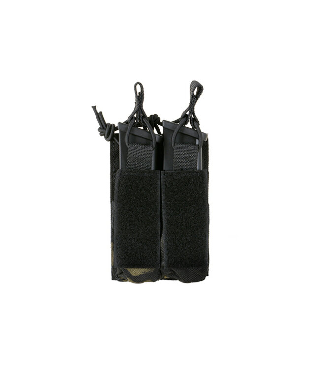Open top double pistol magazine pouch - Multicam Black