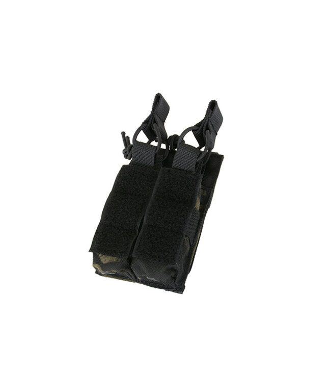 Open top double pistol magazine pouch - Multicam Black