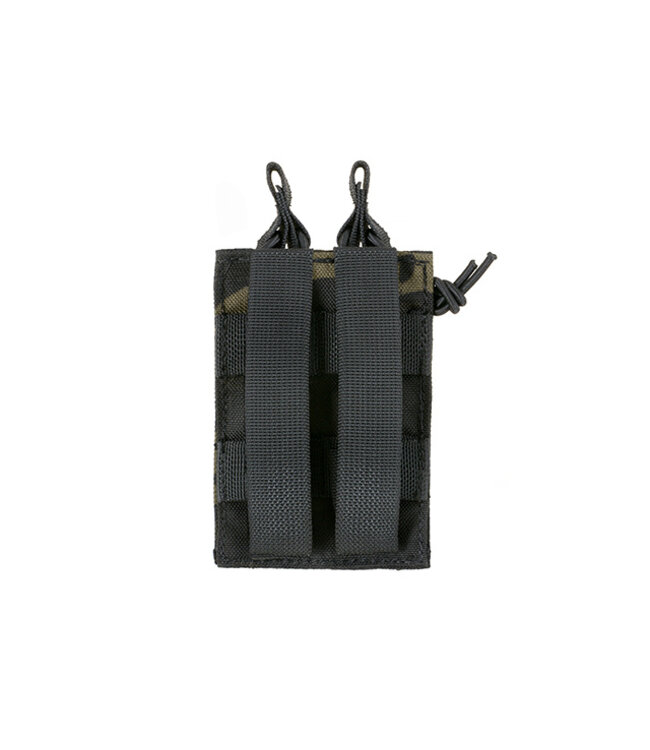 Open top double pistol magazine pouch - Multicam Black