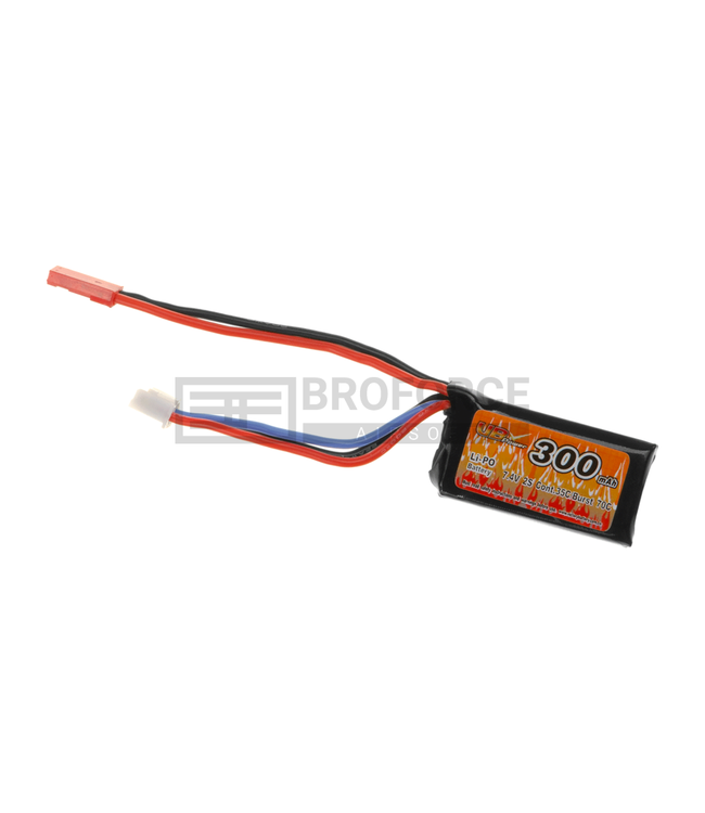 Lipo 7.4V 300mAh 35C/70C voor Polarstar FCU