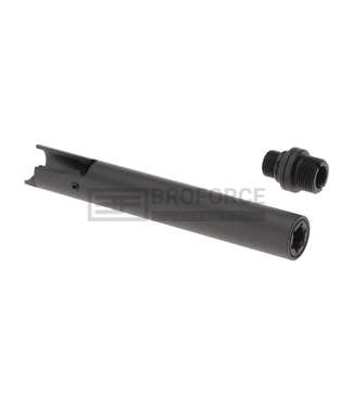 Laylax Hi-Capa 5.1 Fixed Two Way Outer Barrel Threaded - Black