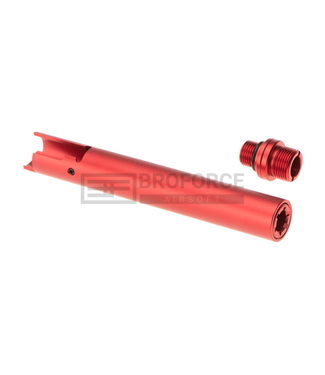 Laylax Hi-Capa 5.1 Fixed Two Way Outer Barrel Threaded - Rood