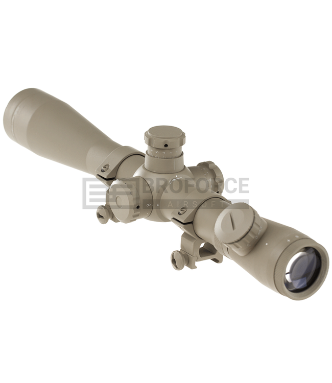 Aim-O 3.5-10x40E-SF Sniper Rifle Scope - Desert