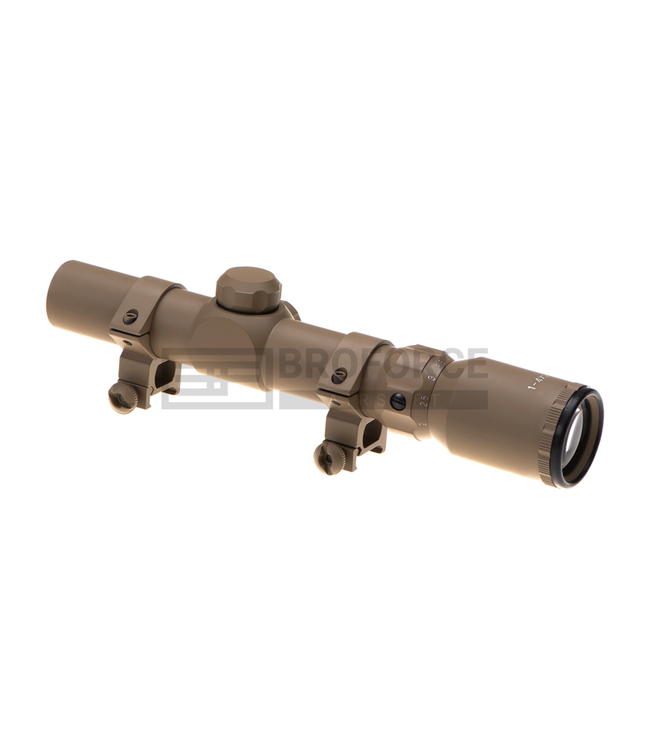 Aim-O 1-4x24 Tactical Scope - Desert