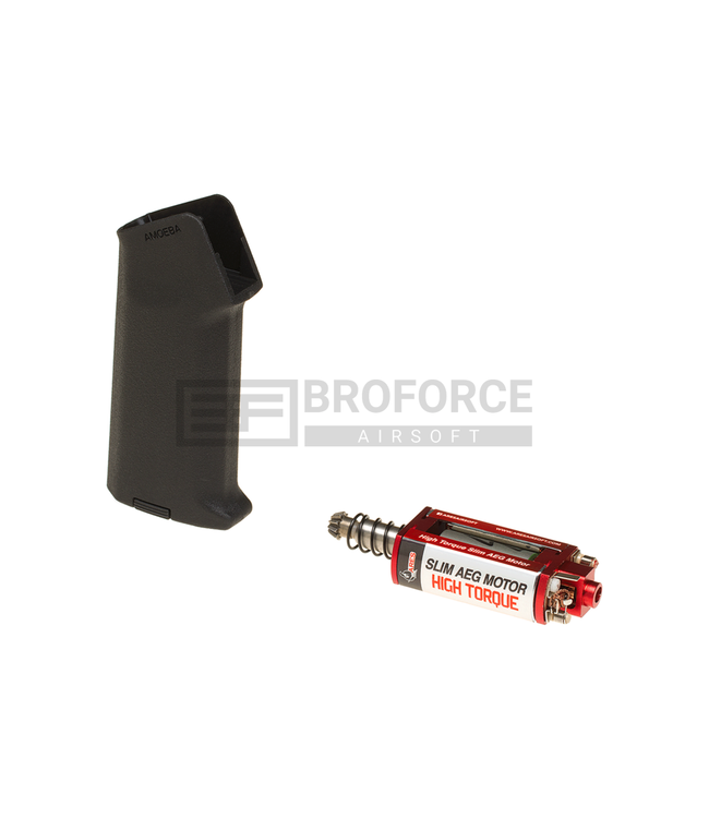 Ares High Torque Slim Motor + Amoeba Slim Pistol Grip - Black