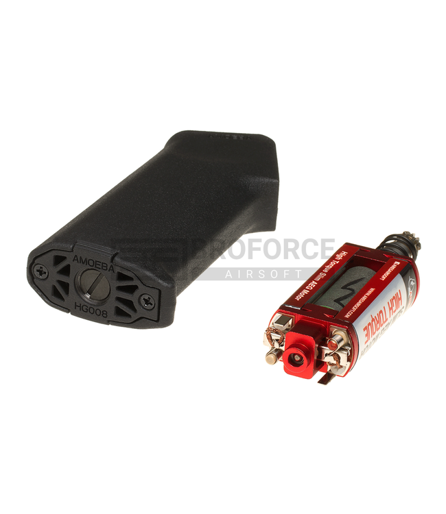 Ares High Torque Slim Motor + Amoeba Slim Pistol Grip - Black