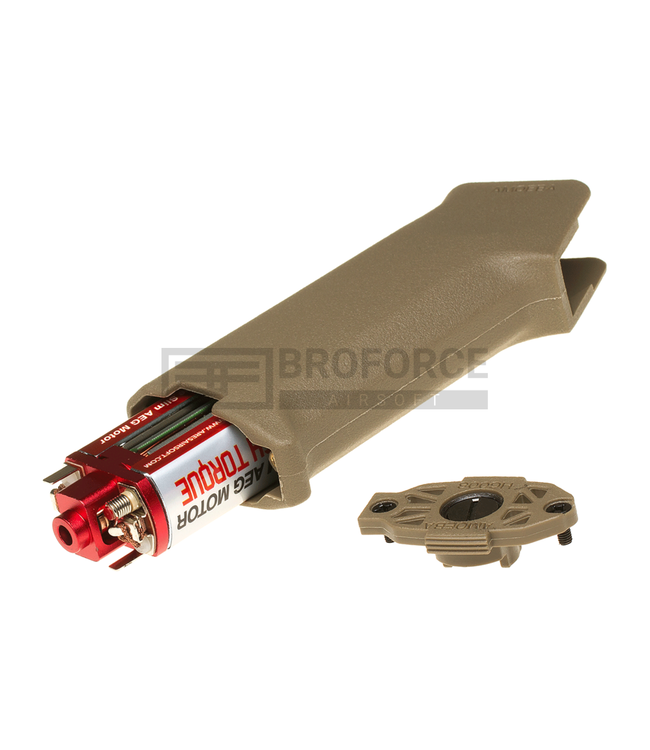 Ares High Torque Slim Motor + Amoeba Slim Pistol Grip - Desert