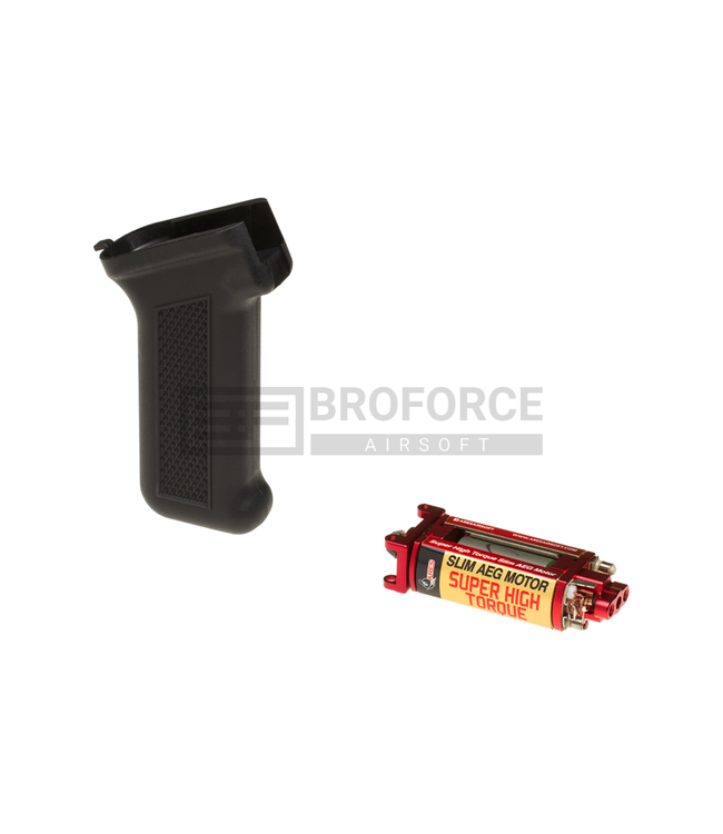 Ares Super High Torque Slim Motor + AK Slim Pistol Grip - Black