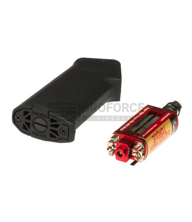 Ares Super High Torque Slim Motor + Amoeba Slim Pistol Grip - Black
