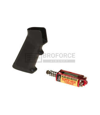 Ares Super High Torque Slim Motor + M4 Slim Pistol Grip - Black