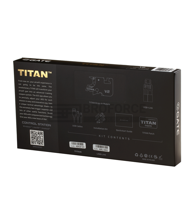 Gate Titan V2 Advanced Set Front Wired Semi Only