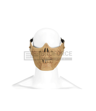 Invader Gear Skull Half Face Mask - Bone