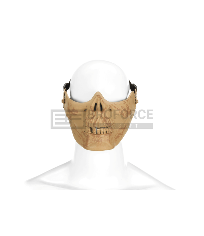 Invader Gear Skull Half Face Mask - Bone