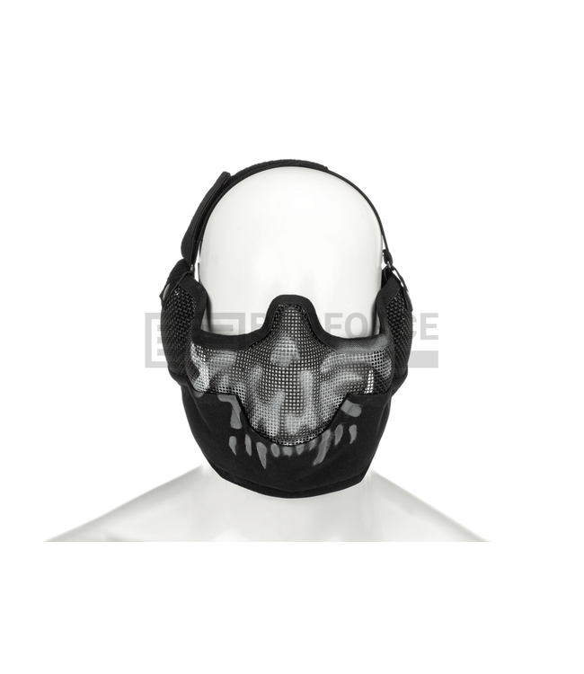 Invader Gear Steel Face Mask Death Head - Black