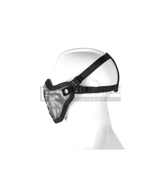 Invader Gear Steel Half Face Mask Death Head - Black