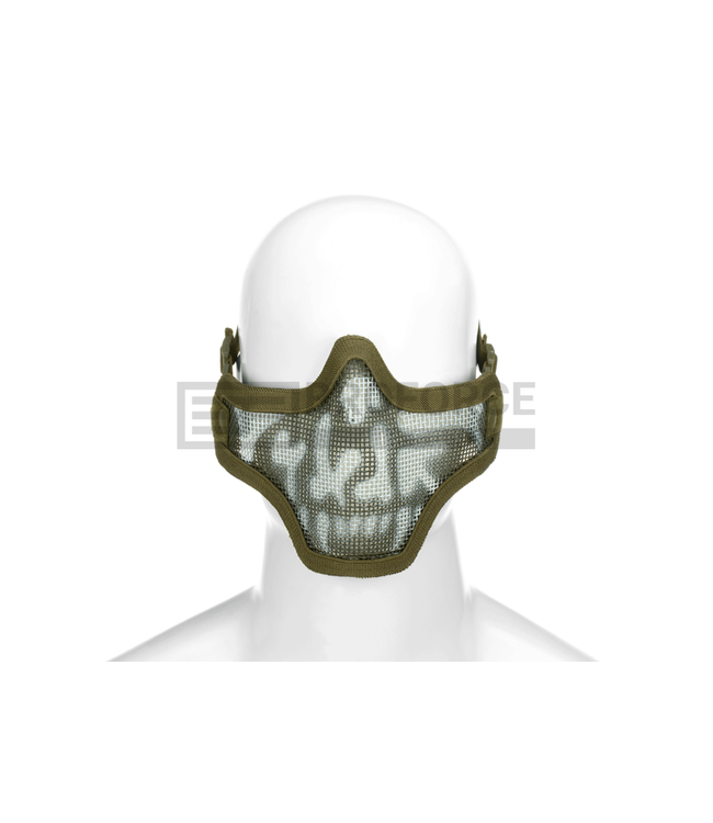 Invader Gear Steel Half Face Mask Death Head - OD