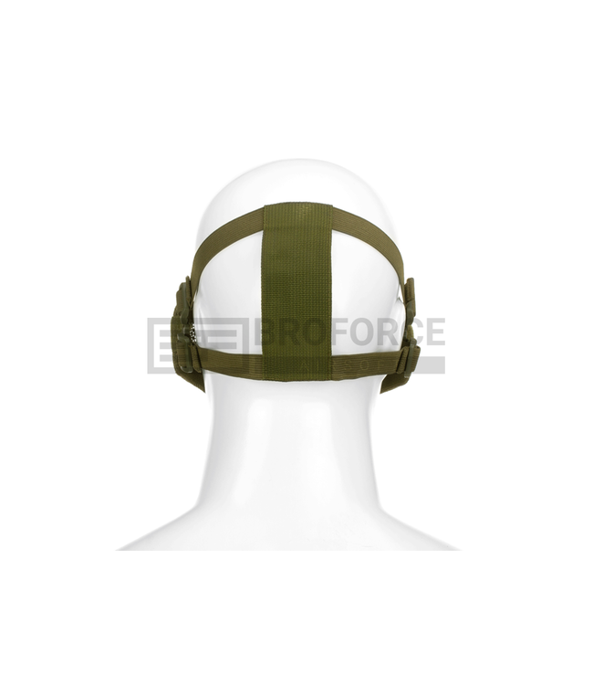 Invader Gear Steel Half Face Mask Death Head - OD