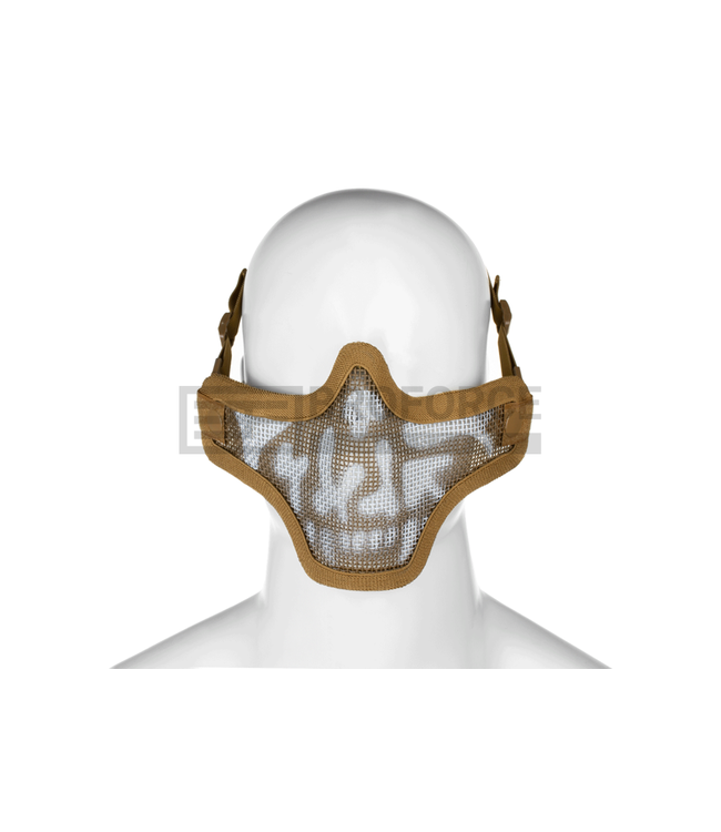Invader Gear Steel Half Face Mask Death Head - Tan